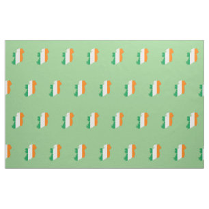Irish Flag Map Stoff