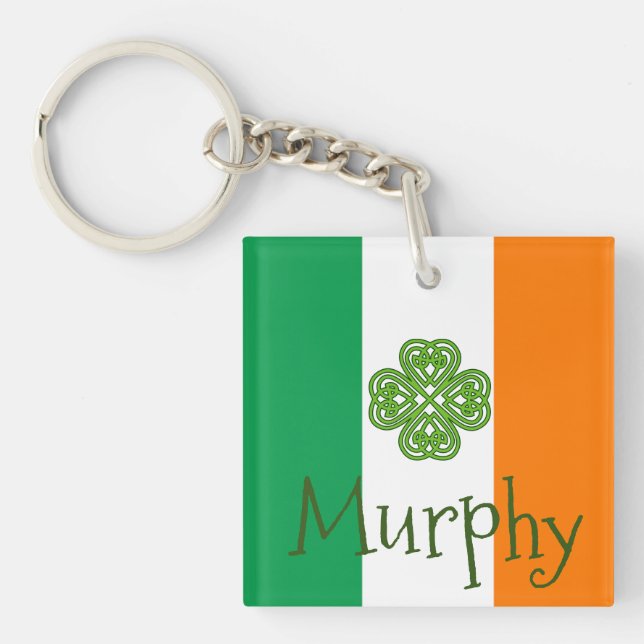 Irish Flag Murphy Key Ring Schlüsselanhänger (Vorderseite)