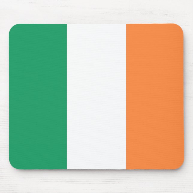 Irish Flag (Republik Irland) (ROI) (Eire) Mousepad (Vorne)