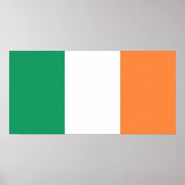 Irish Flag (Republik Irland) (ROI) (Eire) Poster (Vorne)