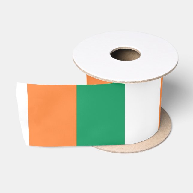 Irish Flag (Republik Irland) (ROI) (Eire) Satinband (Spule)