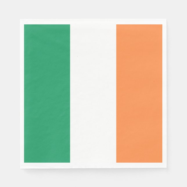 Irish Flag (Republik Irland) (ROI) (Eire) Serviette (Vorderseite)