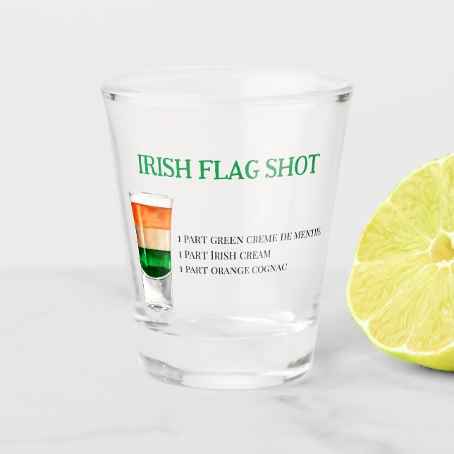 Irish Flag Shot Recif für Partys Schnapsglas (Vorderseite)
