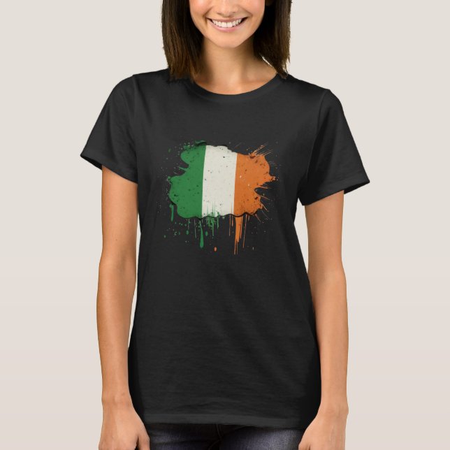 Irish Flag St Patrick s Day T-Shirt (Vorderseite)