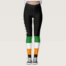 Irish Flag St Patricks Day ROI Tricolor Leggings