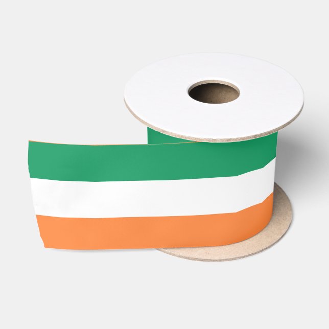 Irish Flag St Patricks Day Satinband (Spule)