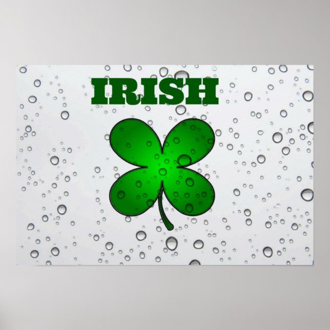 Irish Floating Clover Poster (Vorne)