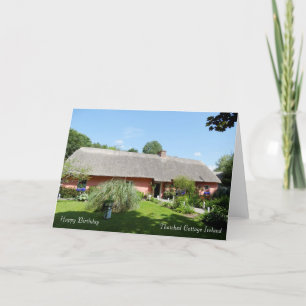 Irish Folk Cottage pour carte d'anniversaire