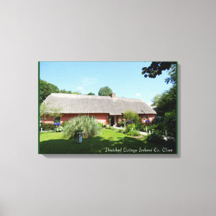 Irish Folk Hütte für verpackte Leinwand