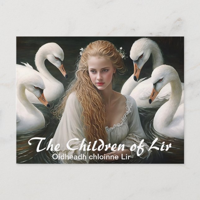 Irish Folklore The Children of Lir Postkarte (Vorderseite)