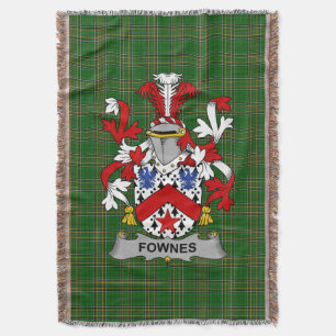 Irish Fownes Coat of Arms Familienwappen Irland Decke