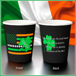 [Irish Friends] St Patricks Day Toast - Black Pappbecher