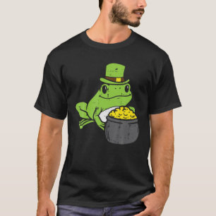 Irish Frog Pot of Gold Saint Paddys St Patricks Da T-Shirt