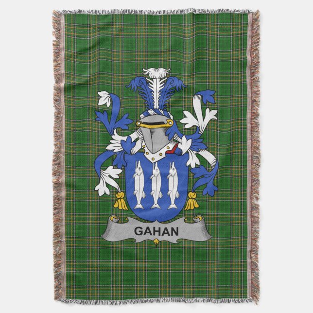 Irish Gahan oder McGahan Coat of Arms Familienwapp Decke (Vorderseite Vertikal)