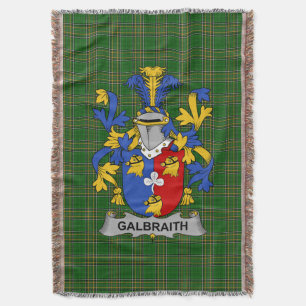 Irish Galbraith Coat of Arms Familienwappen Irland Decke