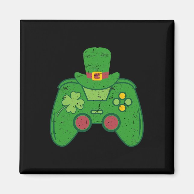 Irish Gamer Boys Videospiel-Controller St Patricks Magnet (Vorne)