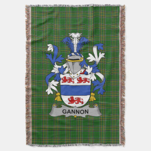 Irish Gannon oder McGannon Coat of Arms Family Cre Decke