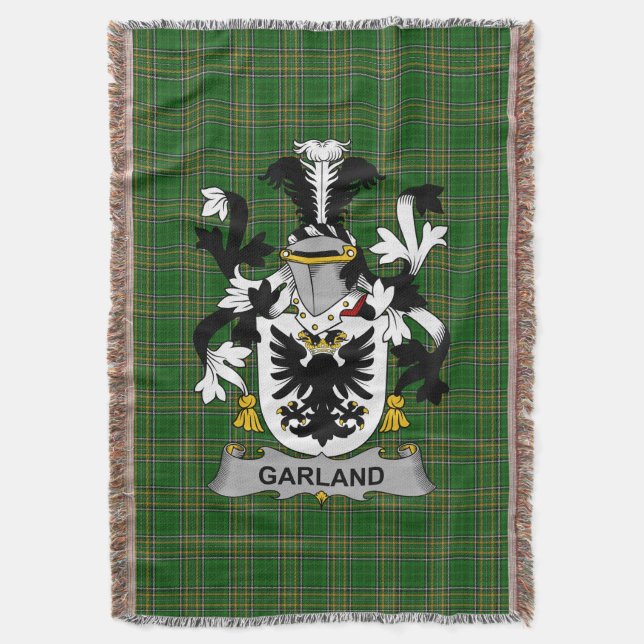 Irish Garland oder McGartland Coat of Arms Family  Decke (Vorderseite Vertikal)