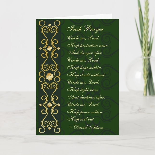 Irish Gebet, Circle me Lord, Karte (Vorderseite)