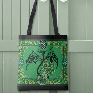 Irish Geen Dragon Celtic Tasche