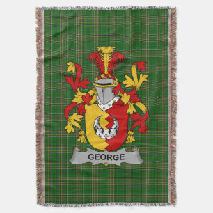 Irish George Coat of Arms Familienwappen Irland Decke