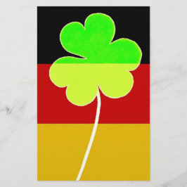Irish German Flag Kleeblatt Clover St Patrick Fun Briefpapier