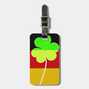 Irish German Flag Kleeblatt Clover St Patrick Fun Gepäckanhänger