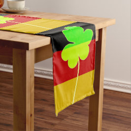 Irish German Flag Kleeblatt Clover St Patrick Fun Großer Tischläufer