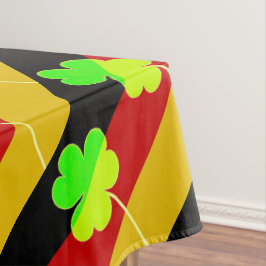 Irish German Flag Kleeblatt Clover St Patrick Fun Tischdecke