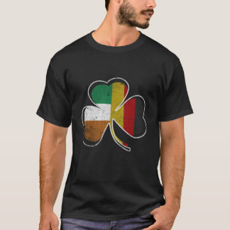 Irish German Flag Kleeblatt T - Shirt St Patricks 