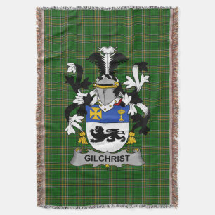 Irish Gilchrist oder McGilchrist Coat of Arms Fami Decke