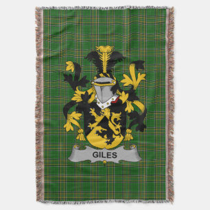Irish Giles oder Gyles Coat of Arms Familienwappen Decke