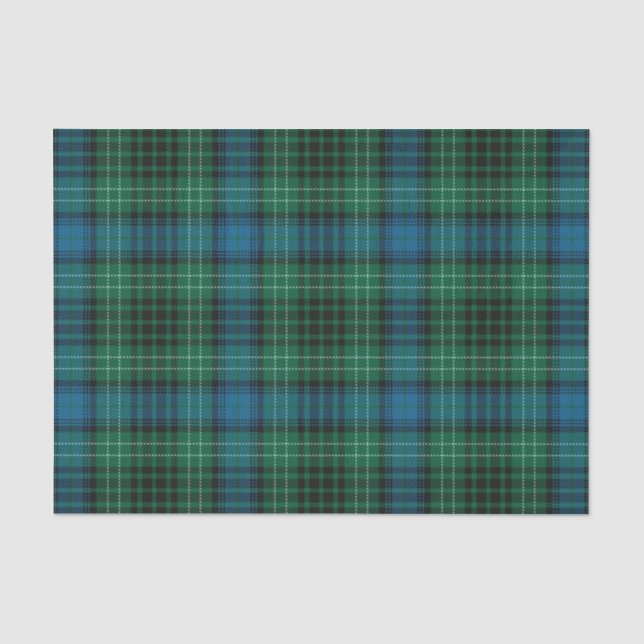 Irish Gips Clan Donohue O'Donohue Tartan Seidenpapier (Vorderseite)