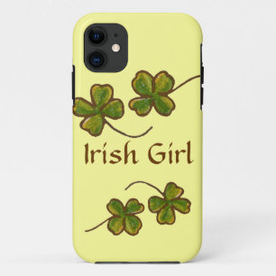 Irish Girl Clover Kleeblatts iPhone Case