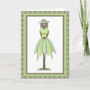 Irish Girl Doll 2 joyeuse mars carte d'anniversair