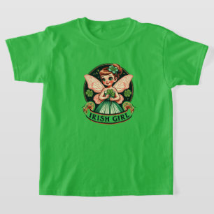 Irish Girl Fairy Green Kleeblatts St. Patrick's Da T-Shirt