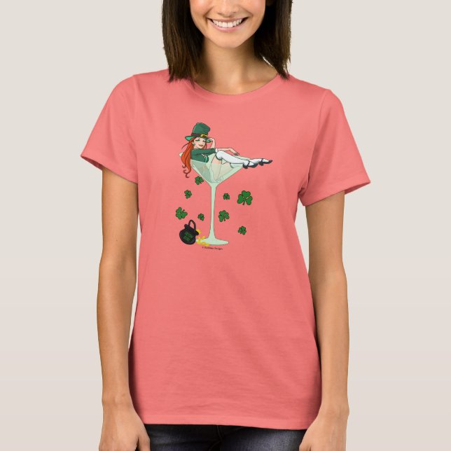Irish Girl Martini T-Shirt (Vorderseite)