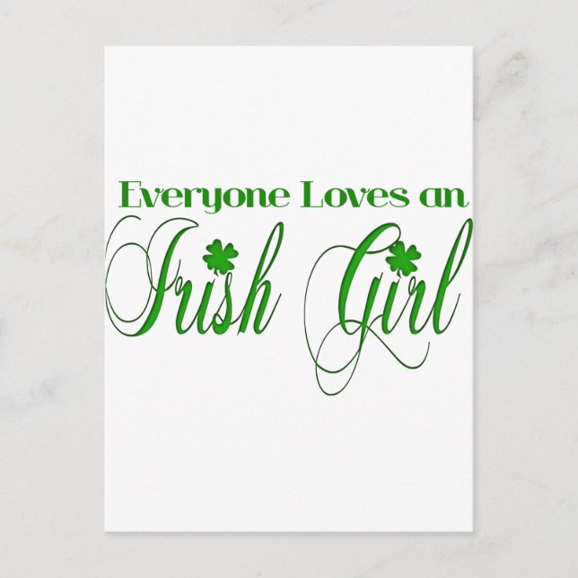Irish Girl Postkarte (Vorderseite)
