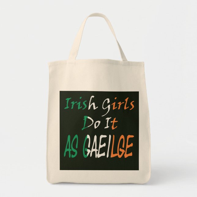 Irish Girls Do It Flag Overlay gtcnt Tragetasche (Vorne)