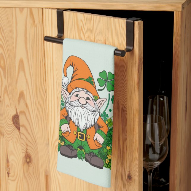 Irish Gnome Geschirrtuch (Drittel gefaltet)