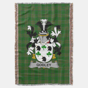 Irish Godley Coat of Arms Familienwappen Irland Decke