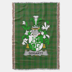 Irish Gogarty Coat of Arms Familienwappen Irland Decke
