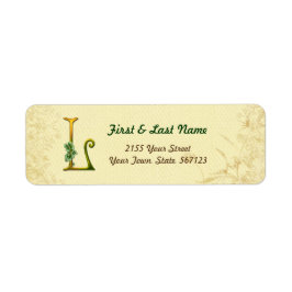 Irish Gold Monogram L Label