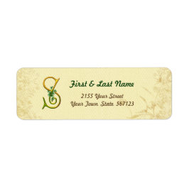 Irish Gold Monogram S Label