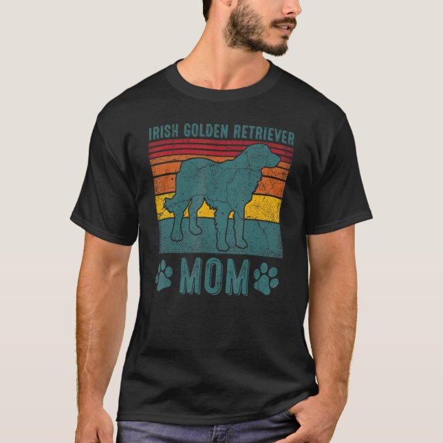 Irish Golden Retriever Mama T-Shirt (Vorderseite)