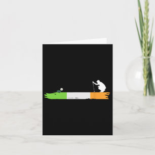 Irish Golf Ireland Flag Golfing Karte
