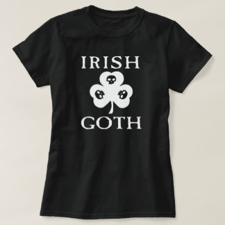 Irish Goth Kleeblatt Skulls T-Shirt