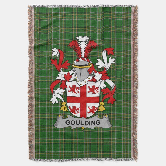 Irish Goulding oder O_Goillin Coat of Arms Family  Decke (Vorderseite Vertikal)