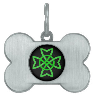 Irish Green Celtic Knot Tiermarke