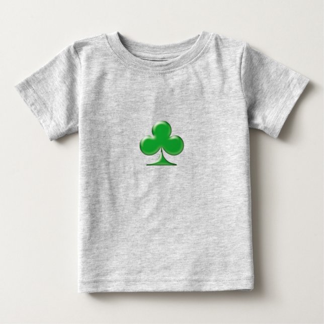 Irish Green Clover Kleeblatt Baby T-shirt (Vorderseite)